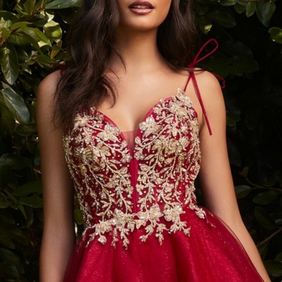 BURGUNDY/GOLD BLUSH  LAVENDER Champagne prom party dress - Picture 2 of 7